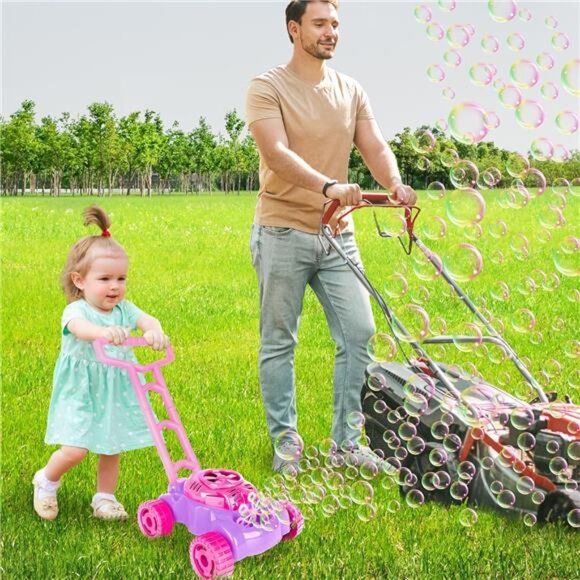 ArtCreativity Bubble Lawn Mower for Toddlers 1-3, Kids Bubble Blower Machine - Picture 6 of 7